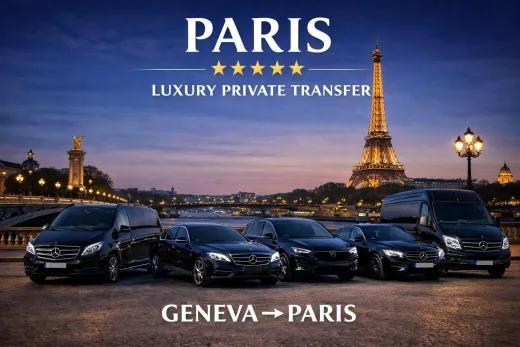 Geneva to Paris Private Chauffeur